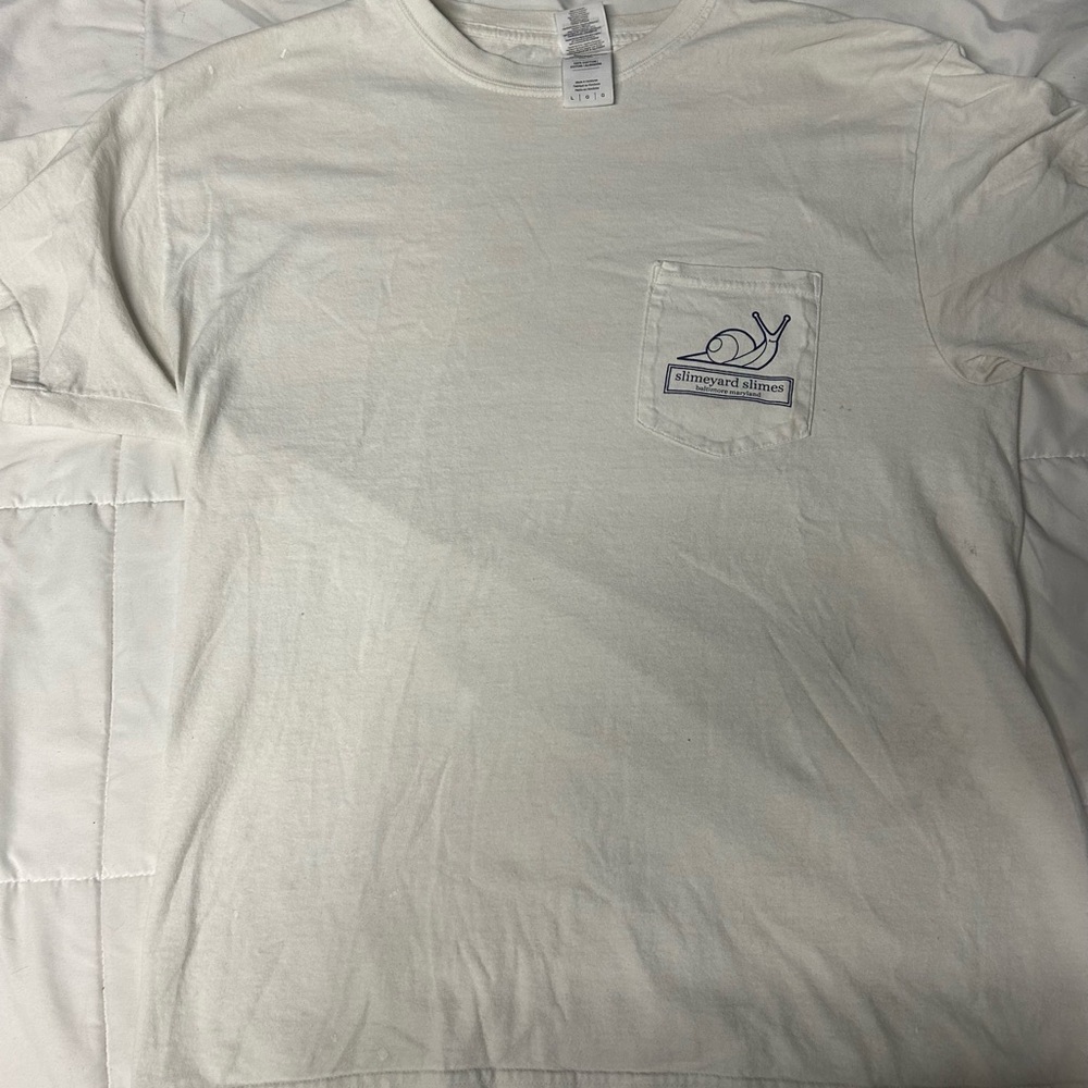 Vineyard Vines Men's Cream Pocket Tee